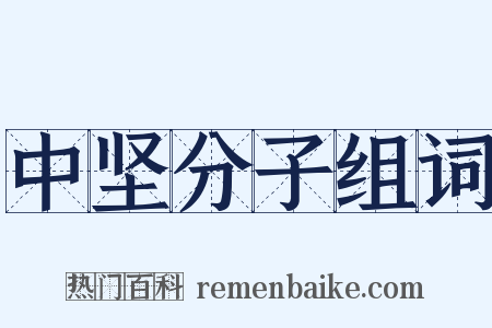 中坚分子组词是什么意思的图片